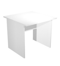 Scrivania Easy - lineare - 80 x 80 x 72 cm - bianco