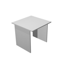 Scrivania Easy - lineare - 80 x 80 x 72 cm - grigio