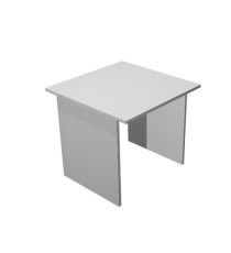 Scrivania Easy - lineare - 80 x 80 x 72 cm - grigio