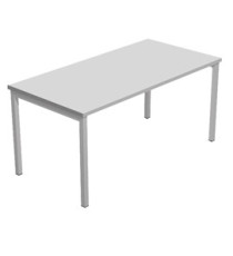 Scrivania Easy Plus - lineare - 120 x 80 x 72,5 cm - grigio