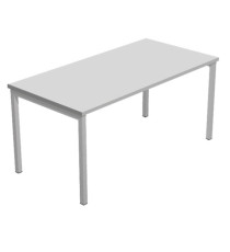 Scrivania Easy Plus - lineare - 120 x 80 x 72,5 cm - grigio