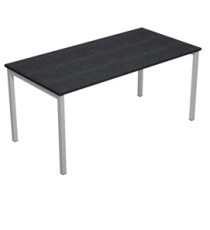 Scrivania Easy Plus - lineare - 120 x 80 x 72,5 cm - nero venato