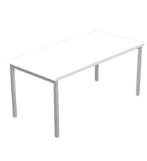 Scrivania Easy Plus - lineare - 140 x 80 x 72,5 cm - grigio