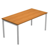 Scrivania Easy Plus - lineare - 140 x 80 x 72,5 cm - noce chiaro