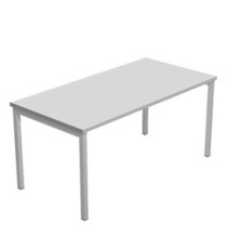 Scrivania Easy Plus - lineare - 160 x 80 x 72,5 cm - grigio