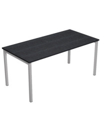 Scrivania Easy Plus - lineare - 160 x 80 x 72,5 cm - nero venato