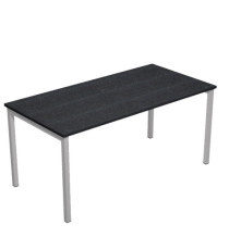 Scrivania Easy Plus - lineare - 160 x 80 x 72,5 cm - nero venato