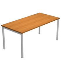 Scrivania Easy Plus - lineare - 160 x 80 x 72,5 cm - noce chiaro