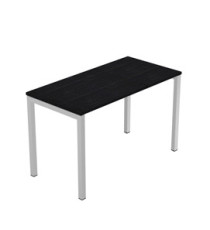 Scrivania Easy Plus - per smartworking - 120 x 60 x 72,5 cm - nero venato frassino