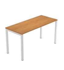 Scrivania Easy Plus - per smartworking - 140 x 60 x 72,5 cm - noce chiaro