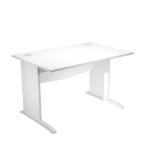 Scrivania Operativa Agorà Basic - fianchi a L melaminico - 120 x 80 x H 73 cm - bianco