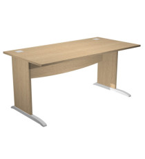 Scrivania Operativa Agorà Basic - fianchi a L melaminico - 180 x 80 x H 73 cm - rovere