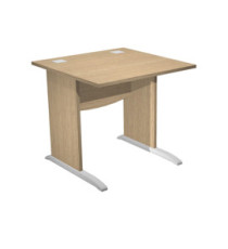 Scrivania Operativa Agorà Basic - fianchi a L melaminico - 80 x 80 x H 73 cm - rovere