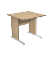 Scrivania Operativa Agorà Basic - fianchi a L melaminico - 80 x 80 x H 73 cm - rovere