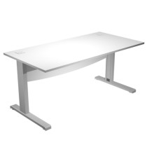 Scrivania Operativa Agorà Basic - fianchi a L metallo - 120 x 80 x L 73 cm - bianco