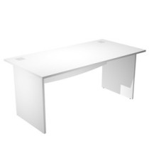 Scrivania Operativa Agorà Basic - fianchi melaminico - 140 x 80 x H 73 cm - bianco