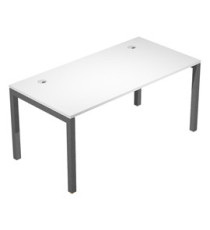 Scrivania singola Agorà - 120 x 80 x 74,6 cm - Bianco/antracite