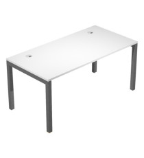 Scrivania singola Agorà - 180 x 80 x 74,6 cm - Bianco/antracite