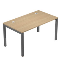 Scrivania singola Agorà - 180 x 80 x 74,6 cm - Rovere/antracite