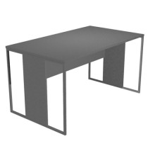 Scrivania singola Essence - 180 x 80 cm - Antracite - Gamba antracite
