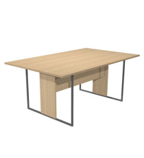 Scrivania singola Essence - 180 x 80 cm - Rovere - Gamba antracite