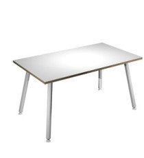 Scrivania Skinny Metal - 140 x 80 x H 74,4 cm - bianco