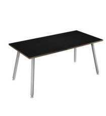 Scrivania Skinny Metal - 140 x 80 x H 74,4 cm - bianco / nero venato