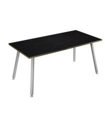 Scrivania Skinny Metal - 140 x 80 x H 74,4 cm - bianco / nero venato