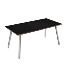 Scrivania Skinny Metal - 140 x 80 x H 74,4 cm - bianco / nero venato