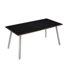 Scrivania Skinny Metal - 160 x 80 x H 74,4 cm - bianco / nero venato