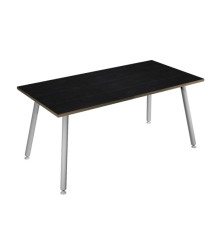 Scrivania Skinny Metal - 180 x 80 x H 74,4 cm - bianco / nero venato