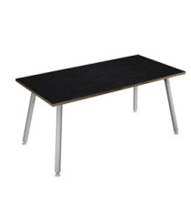 Scrivania Skinny Metal - 180 x 80 x H 74,4 cm - bianco / nero venato