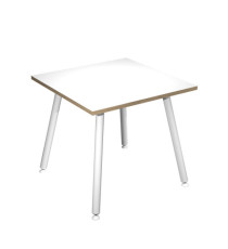 Scrivania Skinny Metal - 80 x 80 x H 74,4 cm - bianco