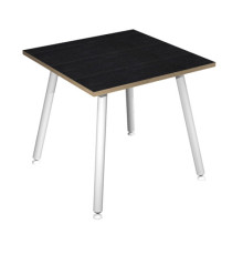 Scrivania Skinny Metal - 80 x 80 x H 74,4 cm - bianco / nero venato