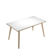 Scrivania Woody - 140 x 80 x H 74,4 cm - rovere / bianco