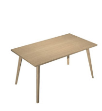 Scrivania Woody - 140 x 80 x H 74,4 cm - rovere / rovere