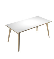 Scrivania Woody - 160 x 80 x H 74,4 cm - rovere / bianco