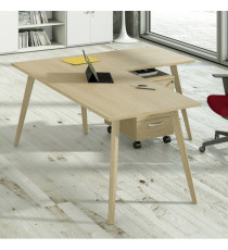 Scrivania Woody - 180 x 80 x H 74,4 cm - rovere