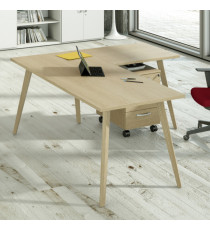 Scrivania Woody - 180 x 80 x H 74,4 cm - rovere