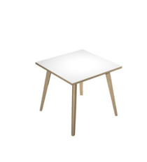 Scrivania Woody - 80 x 80 x H 74,4 cm - rovere / bianco