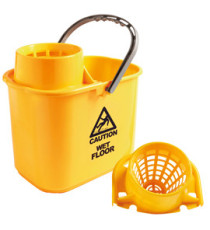 Secchio Polar - con strizzatore - 15 L - giallo - Perfetto