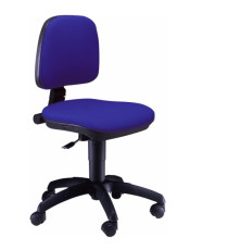 Sedia operativa A41B - senza braccioli - blu - Unisit