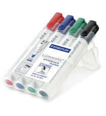Pennarelli Lumocolor whiteboard 351 - tratto 2 mm - colori assortiti - Staedtler - conf. 4 pezzi Pennarelli Lumocolor whiteboard 351 - tratto 2 mm - colori assortiti - Staedtler - conf. 4 pezzi