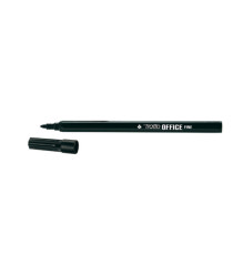 Pennarelli Office - punta feltro - punta fine - tratto 0,7 mm - nero - Tratto - conf. 12 pezzi