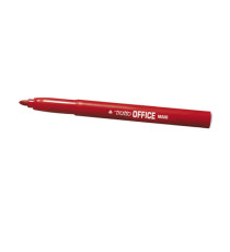 Pennarelli Office punta feltro - punta maxi - tratto 0,80-2,00mm - rosso  - Tratto - conf. 12 pezzi