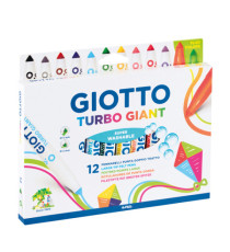Pennarelli Turbo Giant classici - 2 colori neon - Giotto - astuccio 12 pezzi Pennarelli Turbo Giant classici - 2 colori neon - Giotto - astuccio 12 pezzi