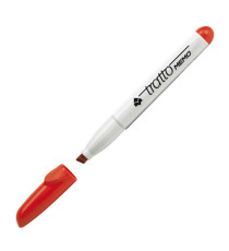 Pennarello a secco Tratto Memo per lavagne cancellabili  - punta a scalpello - tratto 6,5mm - astuccio 4 colori - Tratto Pennarello a secco Tratto Memo per lavagne cancellabili  - punta a scalpello - tratto 6,5mm - astuccio 4 colori - Tratto