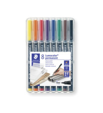 Pennarello Astucci Lumocolor Permanent 317 - punta 1,0mm - 8 colori  - Staedtler Pennarello Astucci Lumocolor Permanent 317 - punta 1,0mm - 8 colori  - Staedtler