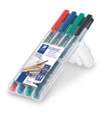 Pennarello Astucci Lumocolor Permanent 318 - punta 0,6 mm - colori assortiti - Staedtler Pennarello Astucci Lumocolor Permanent 318 - punta 0,6 mm - colori assortiti - Staedtler