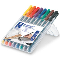 Pennarello Astucci Lumocolor Permanent 318 - punta 0,6 mm - colori assortiti - Staedtler Pennarello Astucci Lumocolor Permanent 318 - punta 0,6 mm - colori assortiti - Staedtler